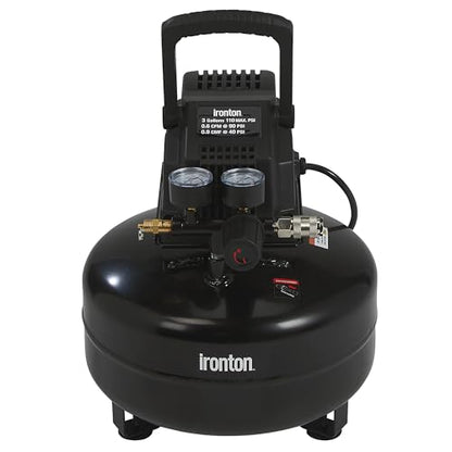 Ironton Air Compressor, 3-Gallon, 0.3 HP, 110 PSI, Oil-Free