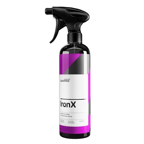 CARPRO IronX Iron Remover: Stops Rust Spots and Pre-Mature Failure of the Clear Coat, Iron Contaminant Removal - 500mL with Sprayer (17oz) - style: 500mL (17oz)