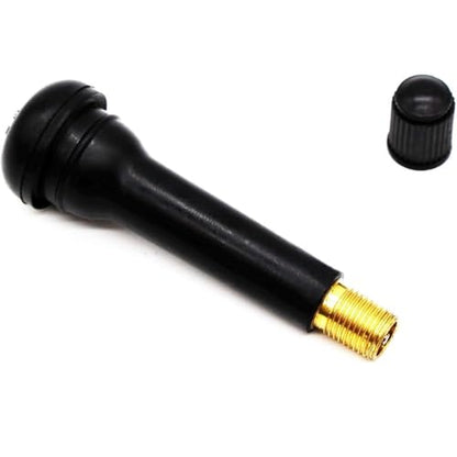 TR418 Rubber Snap-in Tire Valve Stem (TR418-5 Pack) - size: TR418 - 5 Pack
