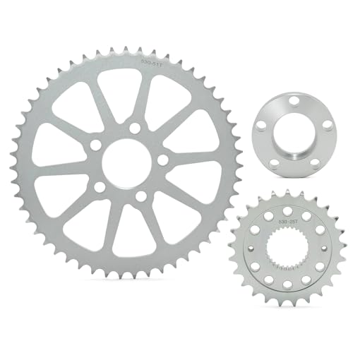 TOFR Belt Drive to Chain Drive Conversion Kit for Harley Softail Dyna 18-up - size: 25T+51T