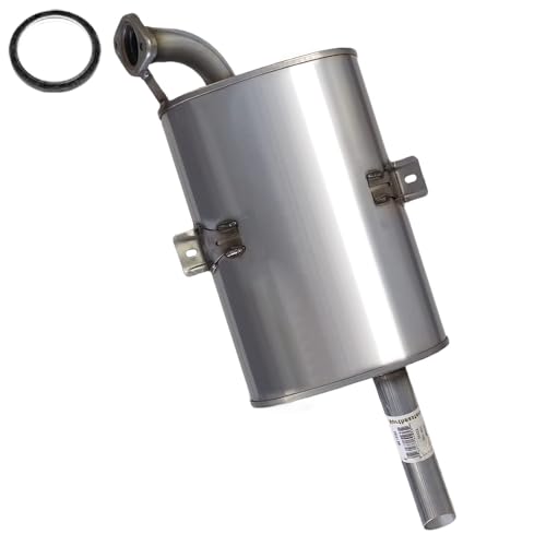 Exhaust Muffler Compatible with Toyota Corolla 1998-2002 1.8L | Stainless Steel | Northeastern Exhaust | Free Gasket Included | Direct-Fit Replacement