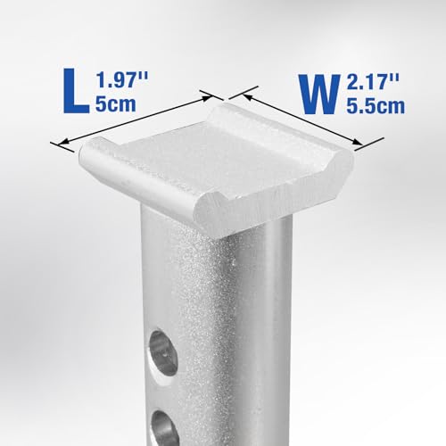 YELLOW JACKET 3 Ton Aluminum Lightweight Jack Stands with Locking Support Pins for Cars, SUVs, and Light Duty Trucks, Blue/Silver, 1 Pair