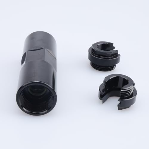 AC PERFORMANCE Aluminum Billet Double Ends 3/8 Female Quick Disconnect Fitting Adapter Black - size: 3/8 to 3/8