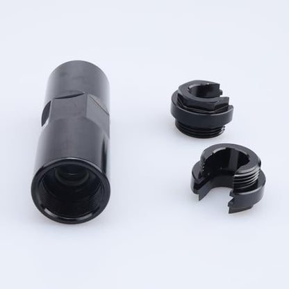 AC PERFORMANCE Aluminum Billet Double Ends 3/8 Female Quick Disconnect Fitting Adapter Black - size: 3/8 to 3/8