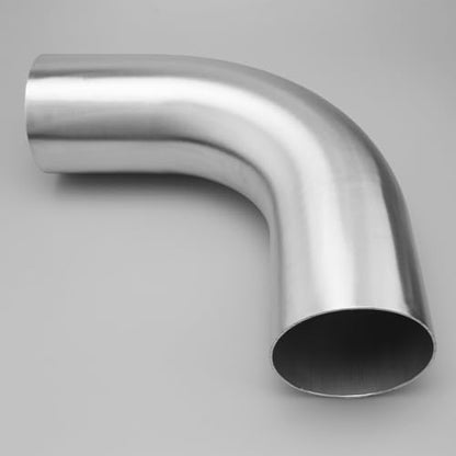 AC PERFORMANCE 4" 90° Degree Aluminum Elbow Intercooler Air Intake Tube - color: Silver 90, size: 4" (102mm)