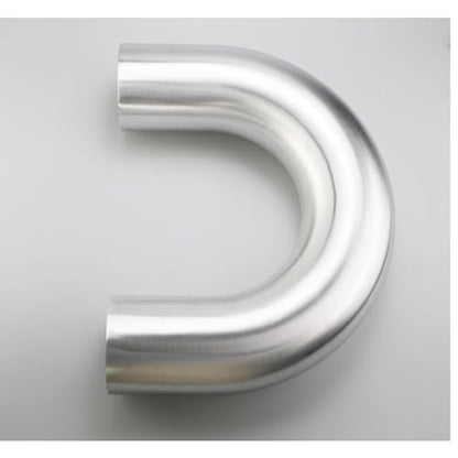 102mm (4") OD 180 Degree Elbow 4 Inch Aluminum Intercooler Pipe Air Intake Tube, 1D Radius, Center to Center Distance 8" (203mm), Brushed Finish - color: 180 Degree, size: OD 4" (102mm)