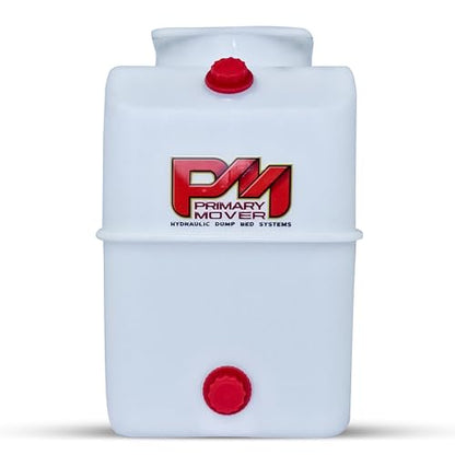 6 Quart Poly Hydraulic Replacement Reservoir – Poly Tank and Hydraulic Oil Tank for Power Units, Dump Trucks, Trailers, RVs and Boats