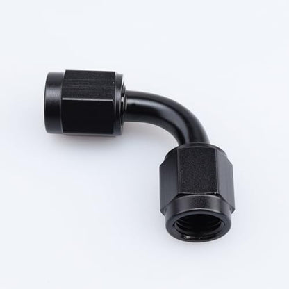 AC PERFORMANCE -3 AN Female to -3 AN Female 90 Degree Swivel Coupler Union Fitting Adapter Aluminum Black - color: Black 90, size: 3AN
