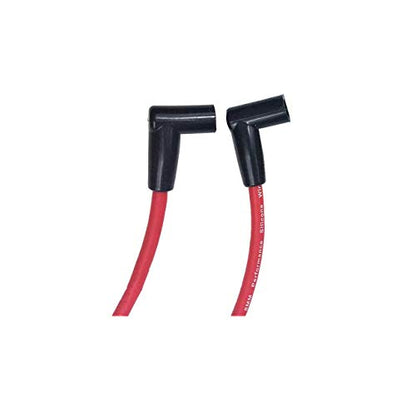 A-Team Performance 8.0 mm Red Silicone Spark Plug Wire Set - Straight & 90° Silicone Boots & Coil Wire - 6 Leads, Compatible with AMC/Jeep 199-282 Straight-6 Engines