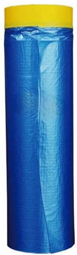 Automotive Masking Tape - Multi Size Pack - Painters Cloth & No Residue Plastic Drop Cloth - Pre-Taped Masking Film (65 Feet) (59 inch) - size: 1-Pack (59 in)