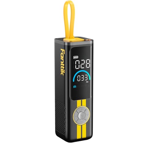 Fanttik X9 APEX Portable Air Compressor for Car Tires, 35s Fast Inflation - color: Racing Yellow