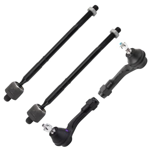 TRQ Front Inner and Outer Tie Rod Set 4 Piece - style: PSA74603