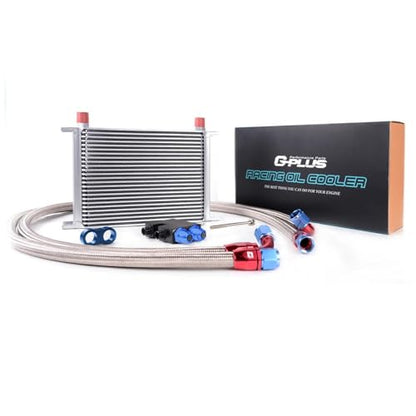 GRAND ORANGE 25 Row Oil Cooler Kit Compatible with N54 Engine Twin Turbo 135 E82 335 E90 E92 E93 - size: 25 Row | Fit BMW 135 335 06 | Silvery