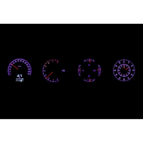 Dakota Digital RTX-70D-CLG-X Retrotech Gauge Instrument System Compatible with 1970-74 Challenger and 1970-74 Cuda with Rallye Dash