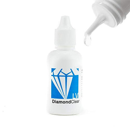 DiamondClear Windshield Repair Resin LV, Automotive Nano Fluid Glass Filler for Fixing Chips, Cracks and Star Breaks, Windscreen Crack Repair - Clear - 30cc