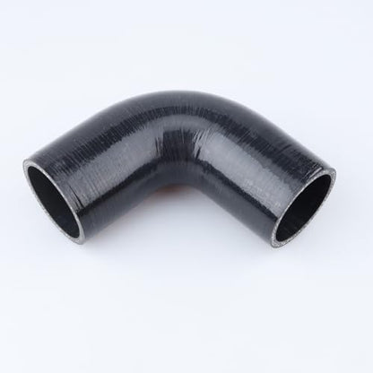 AC PERFORMANCE ID 1-7/8" 90° Degree Elbow Silicone Hose Coupler Black - color: Black, size: ID 1-7/8" (48mm)