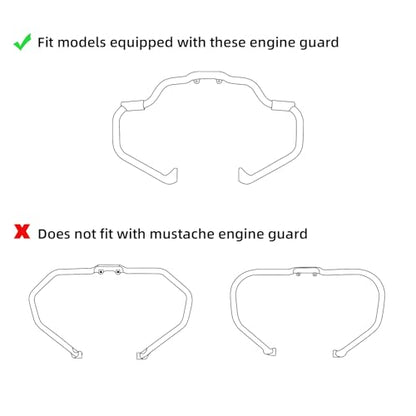 TCT-MOTORPARTS Matte Black Lower Vented Fairings Fit for 2016-2018 Chieftain Dark Horse 2016-2025 Springfield - color: Matte Black Lower Fairing