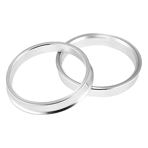 X AUTOHAUX 4pcs OD 63.4mm to ID 57.1mm Aluminum Alloy Hub Centric Rings