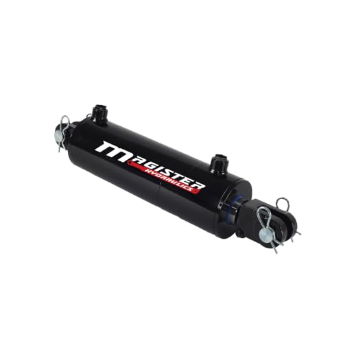 Hydraulic Cylinder 5" Bore x 10" Stroke, Welded Hydraulic Ram with Clevis Ends, Double Acting Hydraulic Piston 3500 PSI (WCL 5x10) - color: 10" Stroke, size: 5" Bore