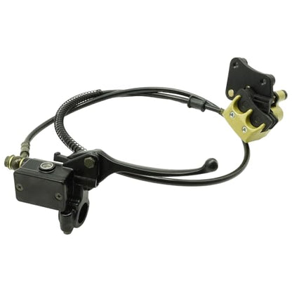 Front Hydraulic Disc Brake Master Cylinder Caliper Assembly with Brake Pads Replacement for Taotao DB10 DB14, Replacement for SSR125 SSR110, for 50cc 70cc 90cc 110cc 125cc Dirt Pit Bike ATV