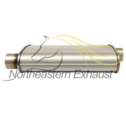 Northeastern Exhaust 409-Grade Stainless Steel Cat-Back Muffler System Compatible for 2005-2010 Chrysler 300 2.7L 3.5L, Free Clamps Included