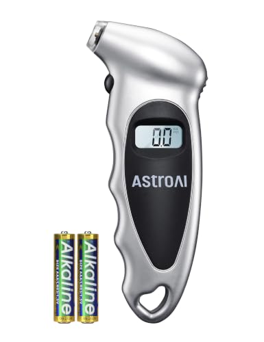 AstroAI Digital Tire Pressure Gauge 150PSI, for Car, Truck, SUV, Motorcycle - color: Silver