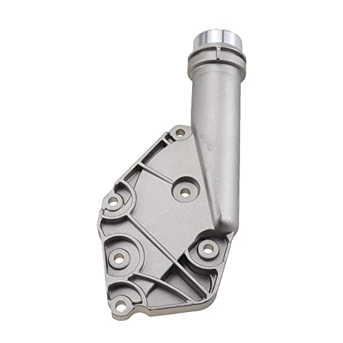 Car Aluminum Thermostat Housing Cover Assembly Kit Engine Coolant Water Flange Pump Outlet fit for Audi A4 A5 A6 A7 Q5 3.2L 2.5L 06E121168 06E121161T