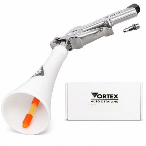 HI-TECH Vortex II Air Cleaning Gun – Pro Auto Detailing Tool for Deep Cleaning Interiors & Exteriors – Uses Air Compressor – Blasts Dust, Dirt & Grime Fast - size: V-200
