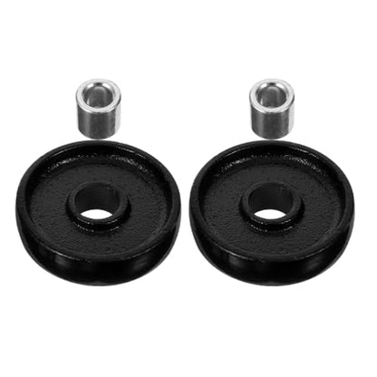 Gatuida 2pcs Hydraulic Jack Wheel Replacement Parts Front Wheels for Floor Jack Enhanced Stability and Maneuverability Easy to Install for Heavy Use
