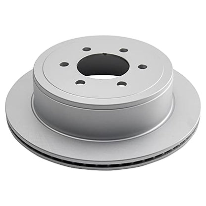 TRQ Front and Rear Brake Rotors Set Premium G-Coated - style: BKA14753