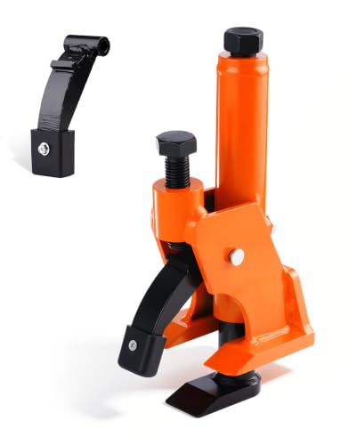 Manual Tire Bead Breaker, 38"-42" Tires Changer Tool with Rubber Pad, Protect Aluminum Alloy Hubs, Easy-Operated Tire Repair Tool for Car Truck Tractor Mower ATV RV Orange with