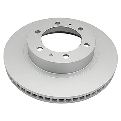 TRQ Front and Rear Brake Rotor Set G Coated Vented - style: BKA14763