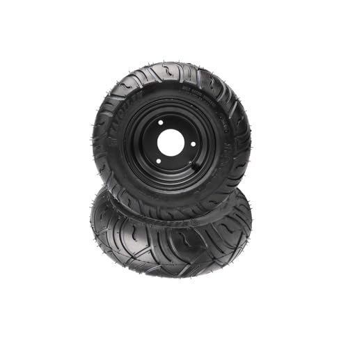 2pcs 13x5.00-6 Tire and Wheel Rim Assembly 13x5-6 Lawn Mower Tire 3 Lug Rim 6" Go Kart Wheels Road Tire Tubeless for ATV Quad Buggy 4 Wheeler Scooter Mini Bike Garden Tractor Snow Blower