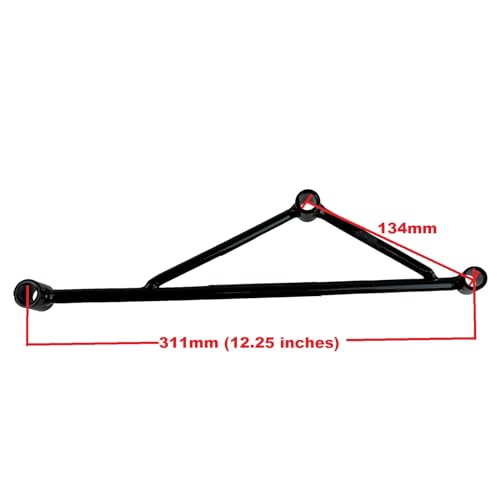 High Performance Exhaust System for 125cc 150cc GY6 Scooter Moped TaoTao Kymco Vitacci Loud 152QMJ 157QMJ Black