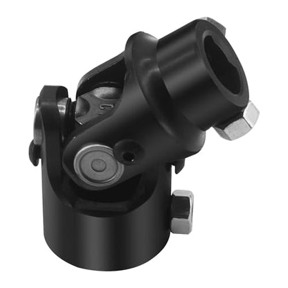 1" DD X 3/4" DD Black Steering Universal Joint Single U Joint Shaft,Total Length: 83mm (3-1/4")