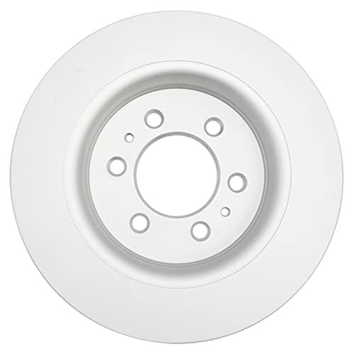 TRQ Front and Rear Brake Rotors Set Premium G-Coated - style: BRA15443