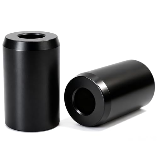 Motorcycle Crash Bar Sliders End Caps Derlin for Harley Touring Softail Sportster 1.25" Engine Guard Saddlebag Guard M12 2PCS (Black 1.68-inch) - color: Black 1.68-inch