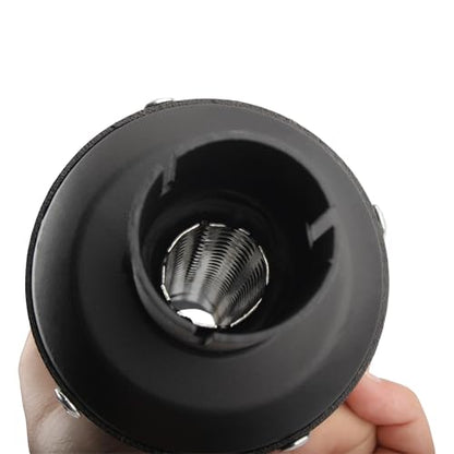 28mm 1.1" Exhaust Muffler Motorcycle Slip On Muffler Compatible with Dirt Bike Street Bike Scooter ATV Racing Black - color: Black