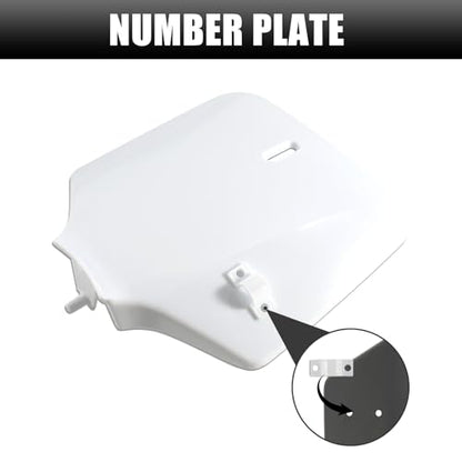 ABS Plastics Kit for Kawasaki KLX110 2002-2013, KX65 2000-2013 - color: Black & White