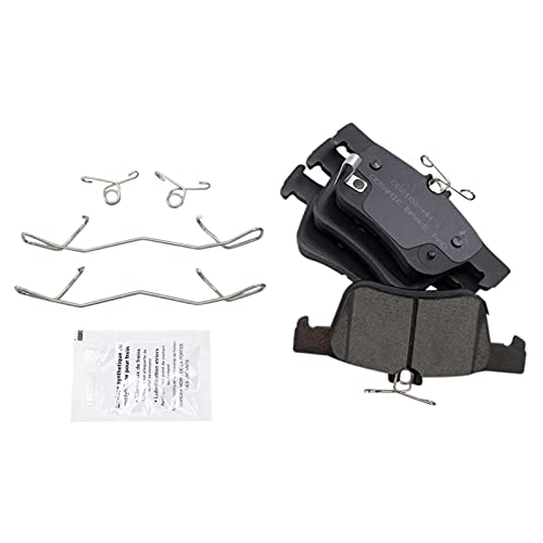 TRQ Front and Rear Brake Pad and Rotor Set Ceramic Vented Solid Rotors - style: BKA65582