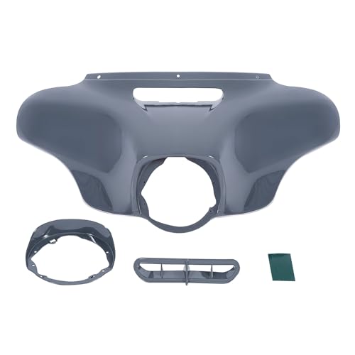 HR3 Gunship Gray Batwing Outer Fairing Body + Vent Trim Compatible with 2018 CVO Street Glide FLHXSE 2022 Street Glide ST FLHXST Special FLHXS Ultra Limited FLHTK - color: Gunship Gray