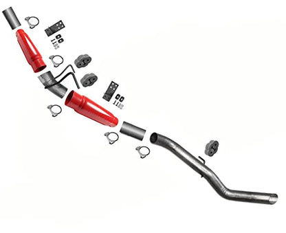 Cherry Bomb Muffler Tail pipe Exhaust System Replacement Parts For Ram 2500 Diesel 2007 2008 2009 2010 2011 2012