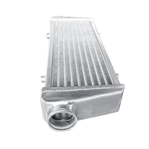 Universal Intercooler 23''x8''x2.7" Front Mount Intercooler 2.2'' Inlet and Outlet Aluminum Turbo Intercooler Direct Replacement for Any Turbo Charger system - size: 23''x8''x2.7" 2.2''