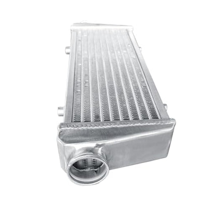 Universal Intercooler 23''x8''x2.7" Front Mount Intercooler 2.2'' Inlet and Outlet Aluminum Turbo Intercooler Direct Replacement for Any Turbo Charger system - size: 23''x8''x2.7" 2.2''