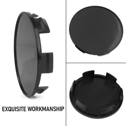 70mm(2.76in)/64mm(2.52in) Wheel Center Hub Caps Black Base Set of 4 for Odyssey 2005-2017 Ridgeline 2006-2014#4732-S6M-Z00 08W17-SDB-1M00-A4 - color: Black