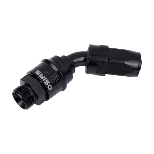 10AN 90 Degree Quick Release Fuel Hose Fitting, Snap Lock Swivel Hose End Adapter for High Flow Racing Fuel Systems