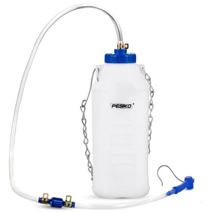 1L Brake Bleeder Bottle One Way Check Valve, Brake Fluid Bottle Blue - color: Blue