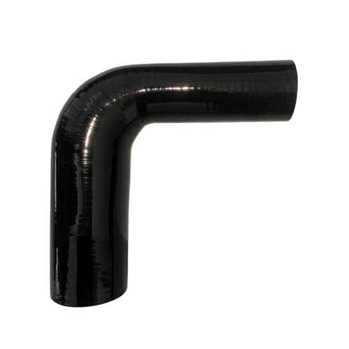 1.75"-2.5" 90 Degree Reducer Silicone Elbow Coupler 7" Leg Length - size: ID: 1.75" to 2.5" (45mm to 63mm)