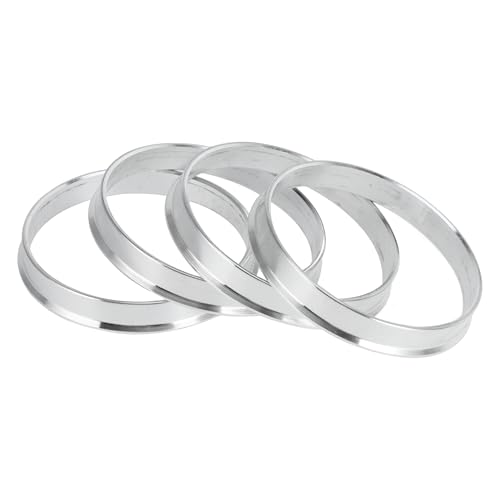 Hub Centric Rings, 63.4mm ID to 67.1mm OD Vehicle Wheel Hubrings Aluminum Alloy, 4 Pcs - size: 63.4mm to 67.1mm