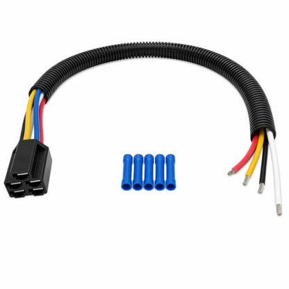 5 Pin Lawn Mower Ignition Key Switch Wiring Harness Compatible with Cub Cadet, 18 Inch, 14AWG with Blue Connectors